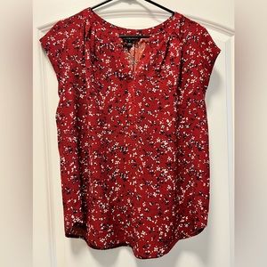 41 Hawthorne motet split neck blouse